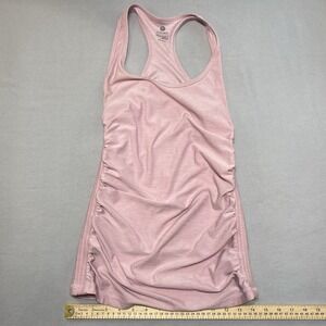 Old Navy Active Stretch Racerback Tank Scoop Neck Fitted Pink S